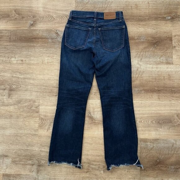 Lucky Brand Women's Size 4 / 27 R Cut Off Distressed Mid-Rise Denim Blue Jeans - Picture 4 of 4